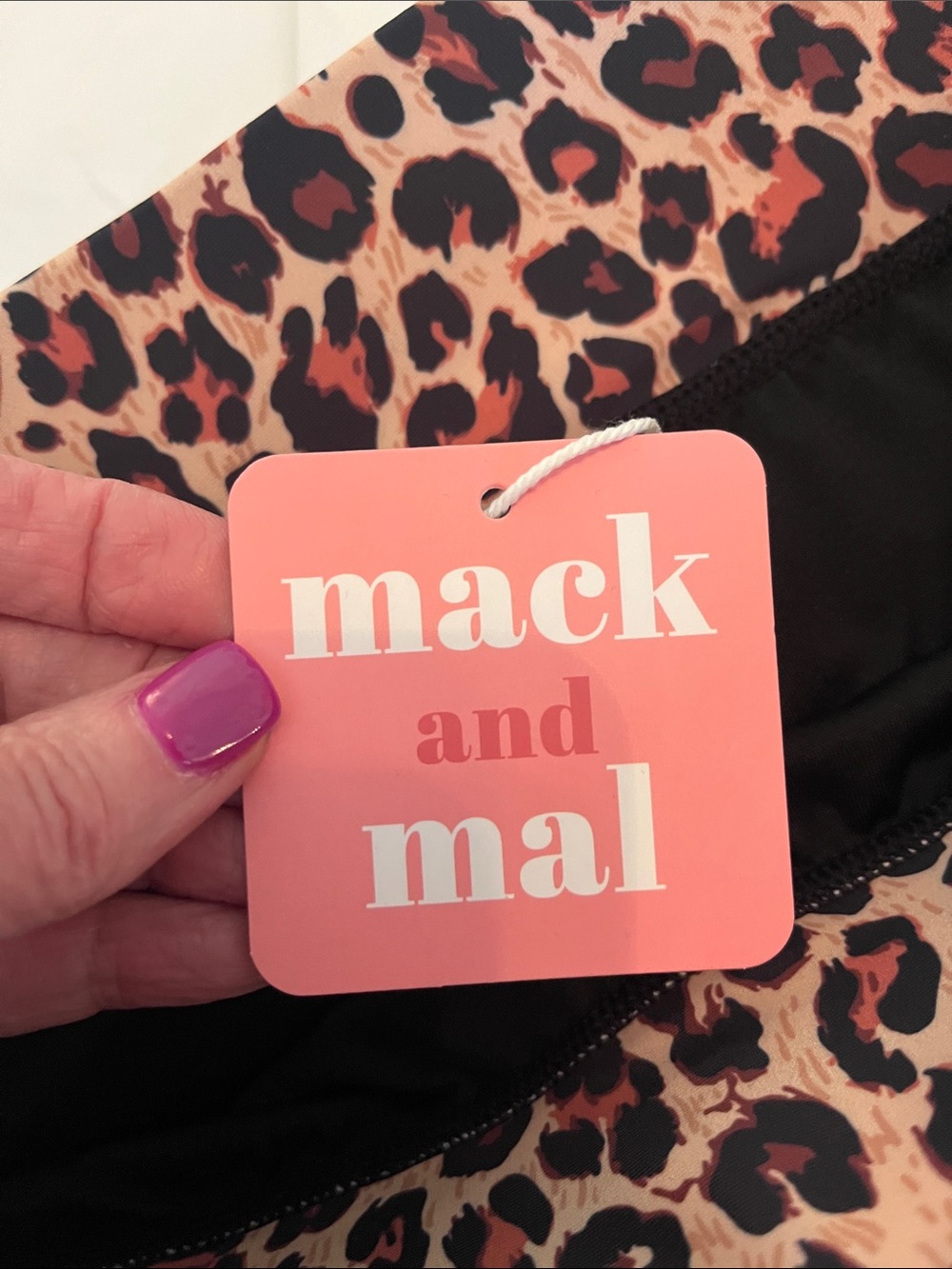 NWT Mack and Mal Leopard High Waist Bikini Bottom - Picture 5 of 8